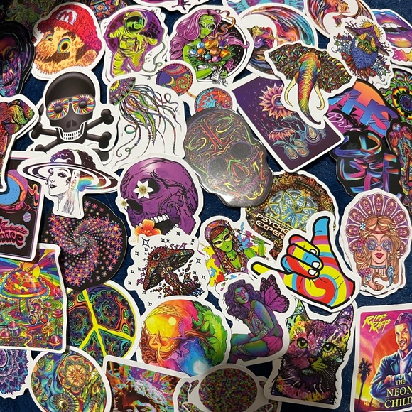 TRIPPY Other - Trippy Alien Peace Groovy Stickers
